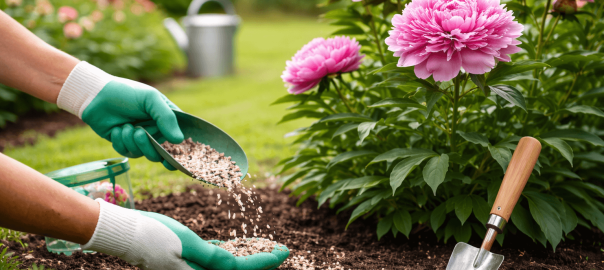 how to fertilizte peonies