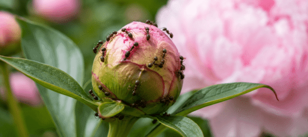 are ants on peonies good or bad