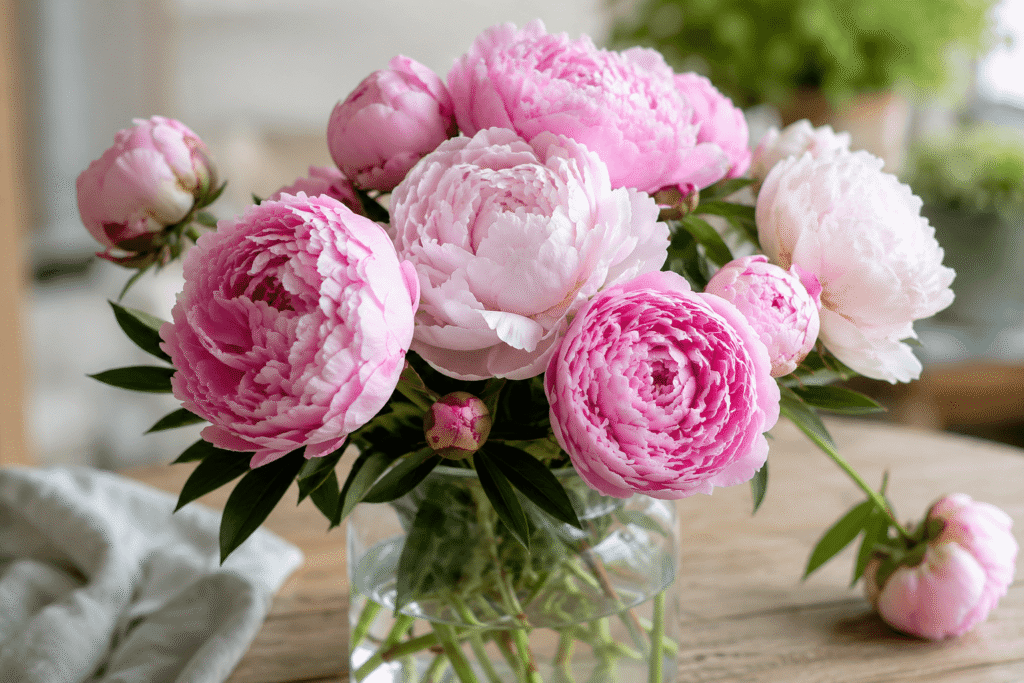 do peonies need flower food