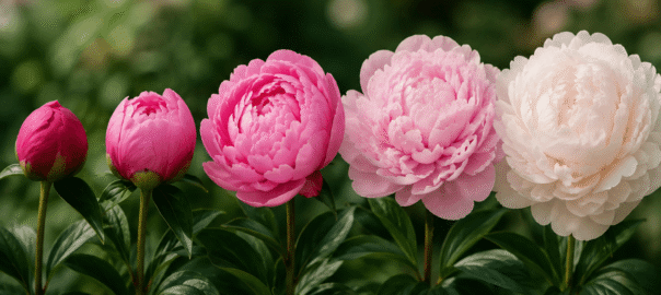 why are my peonies changing color